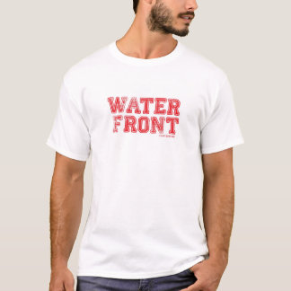 白の水辺地帯のTシャツ/Red Tシャツ