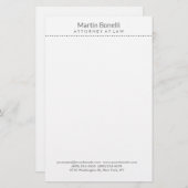 白の法律事務所 エクセレント トラディショナル シンプル 便箋 (正面/裏面)