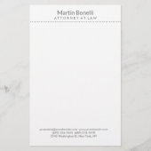 白の法律事務所 エクセレント トラディショナル シンプル 便箋 (正面)