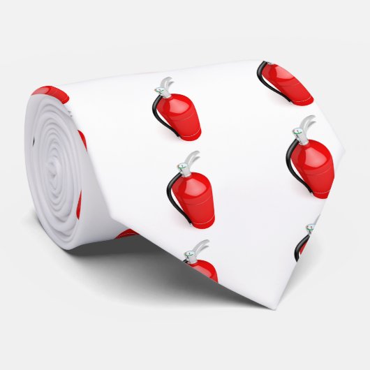 白の消火器 ネクタイ (ロール)