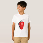 白の消火器 Tシャツ (正面フル)