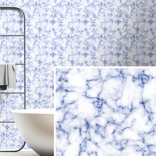 白の濃い青の霜降り 壁紙 (クリエイターアップロード済み)