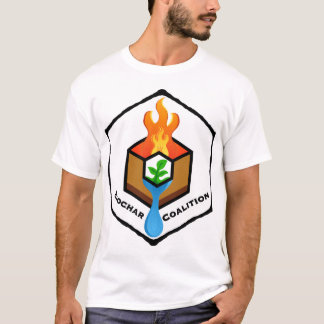 白の炭素吸着Tシャツ Tシャツ