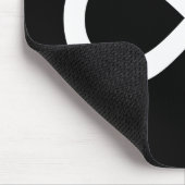 白の無限大シンボル マウスパッド (コーナー)