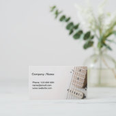 白の独身のなコイルのギター 名刺 (スタンド正面)