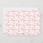 白の甘いハート | バレンタインデーの写真カード シーズンカード (裏面)