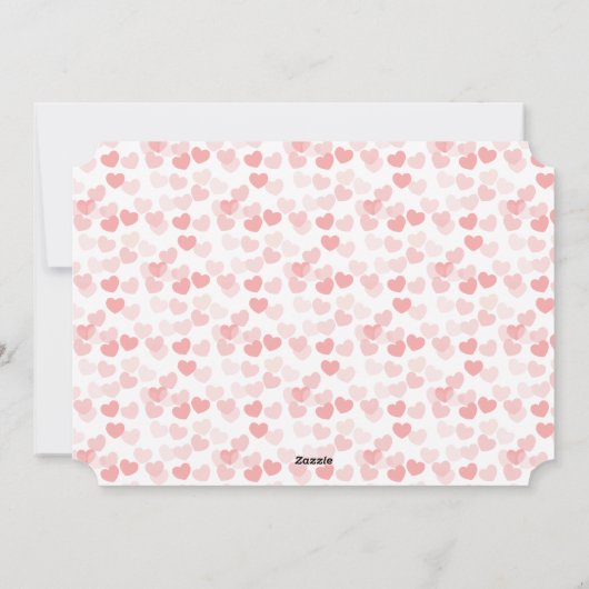 白の甘いハート | バレンタインデーの写真カード シーズンカード (裏面)