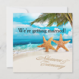 白の砂のヒトデは砂のあなたの名前のための私に尋ねます 招待状