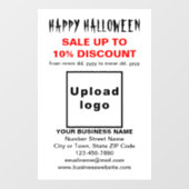 白の窓用フィルムおばけのハロウィンセール ウィンドウサイン (シート)