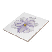 白の美しいラベンダーの蘭 タイル (側面)