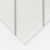 白の背景パストライプのターン フリースブランケット (角)