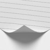 白の背景パストライプのターン ラッピングペーパー (角)