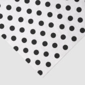 白の背景(黒の水玉模様) 薄葉紙 (詳細)