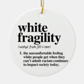 白の脆弱性の定義 セラミックオーナメント (正面)