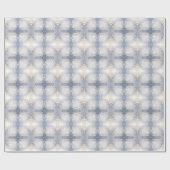 白の花柄が華やかな包装紙 ラッピングペーパー (フラット)