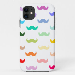 白の虹の髭パターン iPhone 11 ケース
