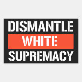 白の覇権を取り除く長方形シール 長方形シール (正面)