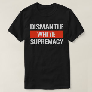 白の覇権を取り除く長方形シール Tシャツ
