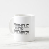 白の覇権を奪う コーヒーマグカップ (正面左)