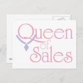 白の販売の女王 ポストカード (正面/裏面)