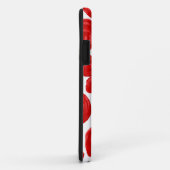 白の赤いバラパターン Case-Mate iPhoneケース (裏面/右)