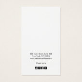 白の追加ロゴ黒のイヤリング縁どディスプレイカード (裏面)