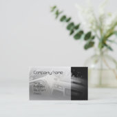 白の速いスポーツ・カー 名刺 (スタンド正面)