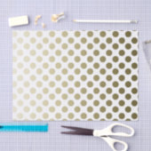 白の金ゴールドの水玉模様 薄葉紙 (クラフト)