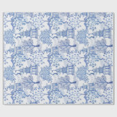 白の青の塔の森林 ラッピングペーパー (フラット)