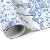 白の青の塔の森林 ラッピングペーパー (ロールコーナー)