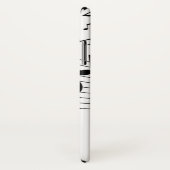 白の音楽ノート Case-Mate iPhoneケース (裏面/右)