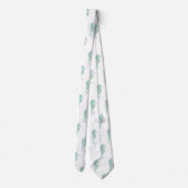 白の首結婚タイの乗馬 ネクタイ (裏面)