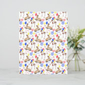 白の馬スクラップブックペーパー (スタンド正面)