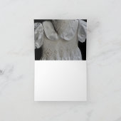 白の鳩の宗教写真Notecard サンキューカード (内部)