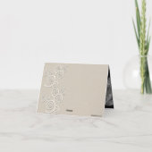 白の鳩の宗教写真Notecard サンキューカード (裏面)