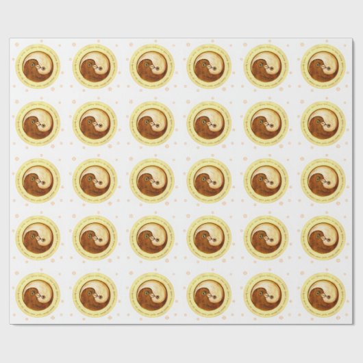 白の鳩の平和及び調和の包装紙 ラッピングペーパー (フラット)