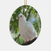 白の鳩 セラミックオーナメント (右)