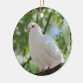 白の鳩 セラミックオーナメント (左)