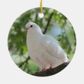 白の鳩 セラミックオーナメント (裏面)