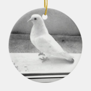 白の鳩 セラミックオーナメント