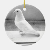 白の鳩 セラミックオーナメント (裏面)