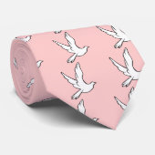 白の鳩 ネクタイ (ロール)