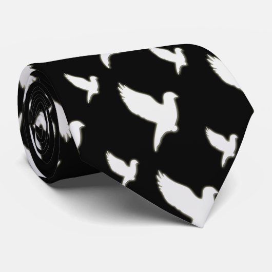白の鳩 ネクタイ (ロール)
