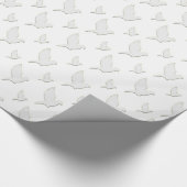 白の鳩 ラッピングペーパー (角)