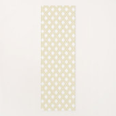 白の黄金の点 ヨガマット (正面)