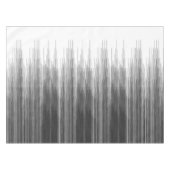 白の黒いおよび灰色のペンキの滴り テーブルクロス (正面(横))