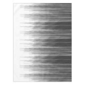 白の黒いおよび灰色のペンキの滴り テーブルクロス (正面)