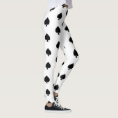 白の黒いスペード レギンス (右)