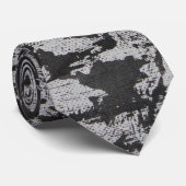白の黒い水彩画 ネクタイ (ロール)