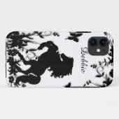 白の黒い種馬/馬の養育 Case-Mate iPhoneケース (裏面(横))